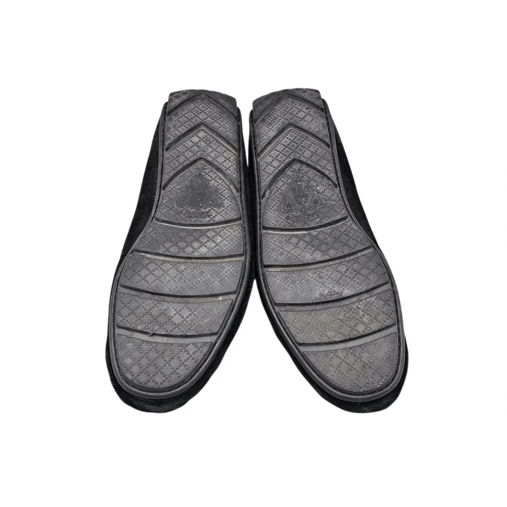 Gucci Men's Size 10.5 G EUC Black Suede Horsebit Drivers Loafers‎ Dress Shoes